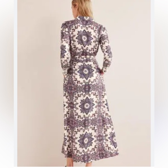 Boden Claudia maxi button down shirt dress Size 6/8 no belt - Picture 11 of 16